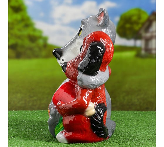 Садовая фигура Сималенд Волк и пёс №3, 35х35 см 5009078