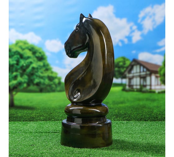 Садовая фигура Сималенд Конь черный, 54 см 3536410