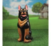 Садовая фигура Сималенд Овчарка большая, 40 см, чёрно-коричневая 2224254