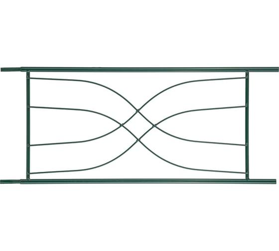Арка садовая разборная КЭС Ампир, стальная, 2,3x0,27x1,2 м, зеленая 20540011