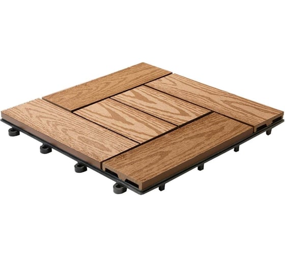 Садовый паркет CM Scandinavia Garden 30x30 см, текстура дерева, рябина Natur ROWAN 1