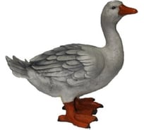 Садовая фигурка ФлораПласт Гусь серый 36х18х32 см 035963