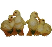 Садовая фигурка ФлораПласт Пара утят 15х9.8х14 см 035959