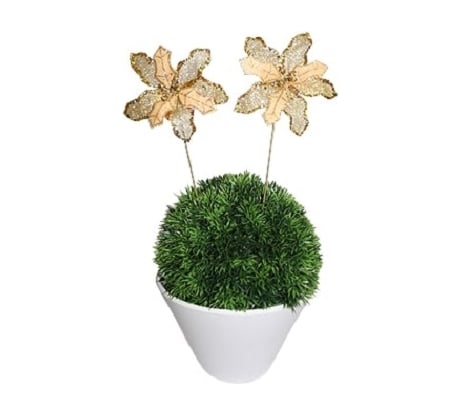 Штекер ФлораПласт Цветок золото, 30 см, 1 шт. 029590