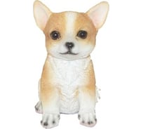 Садовая фигурка ФлораПласт Щенок копилка 12.5х10.5х15 см 048523