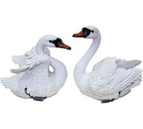 Садовая фигурка ФлораПласт Лебедь белый 20х12х18 см 036758