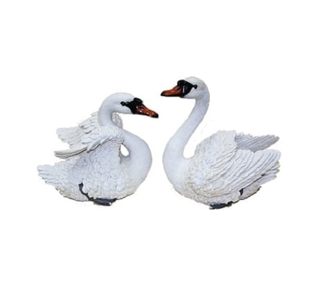 Садовая фигурка ФлораПласт Лебедь белый 20х12х18 см 036758