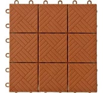 Напольное покрытие ПОДВОРЬЕ Модуль, 30x30, терракот PolModylTer