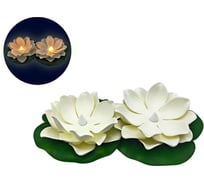 Фигурка прудовая PARK Кувшинка с подсветкой, белая, 2 шт 109265