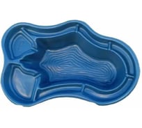 Декоративный садовый пруд прочный 600 л, 200x120x45 см, синий GLQ ДжиЭлКью синий