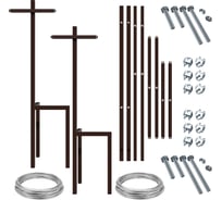 Шпалера садовая для растений Life Metall коричневая 2 штуки LM-S2.01k