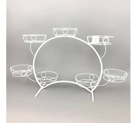 Подставка на подоконник Удачный Сезон Фиалка № 2 7 горшков, белая 2344