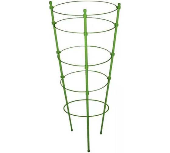 Опора для растений GARDEN SHOW круглая, 5 колец, металл, h150 см 466342 1