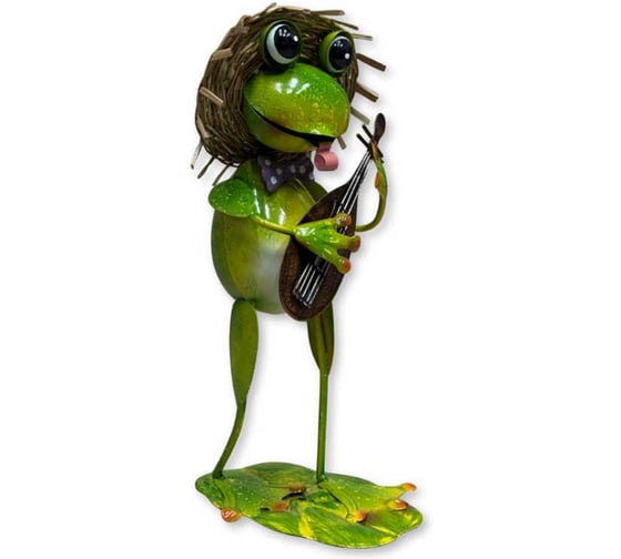 Фигурка для сада KlestO Лягушка в шляпе с банджо Z18673A 1