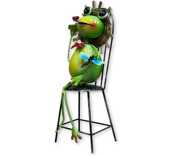 Фигурка для сада KlestO Лягушка в шляпе с телефоном ZQ02596 1