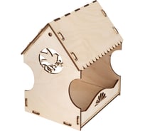 Кормушка для птиц сборная модель ОФИСМАГ Рябинка 20х17х13 см, фанера, BAMBOX, 666180