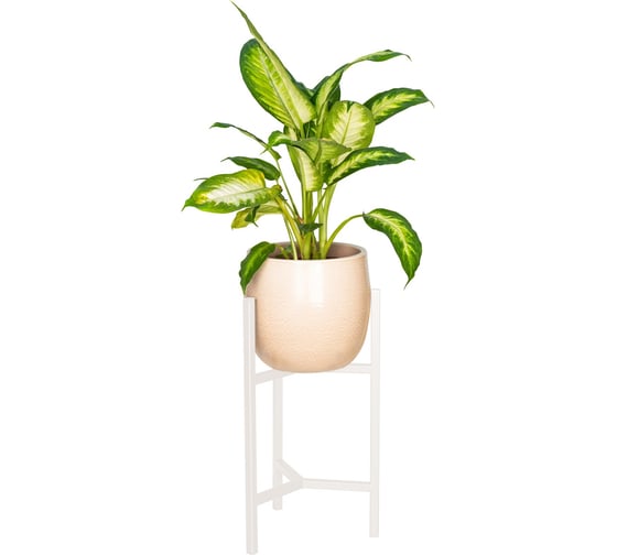 Подставка для цветов GreenWeen Trinity 40 белая GW-T40W