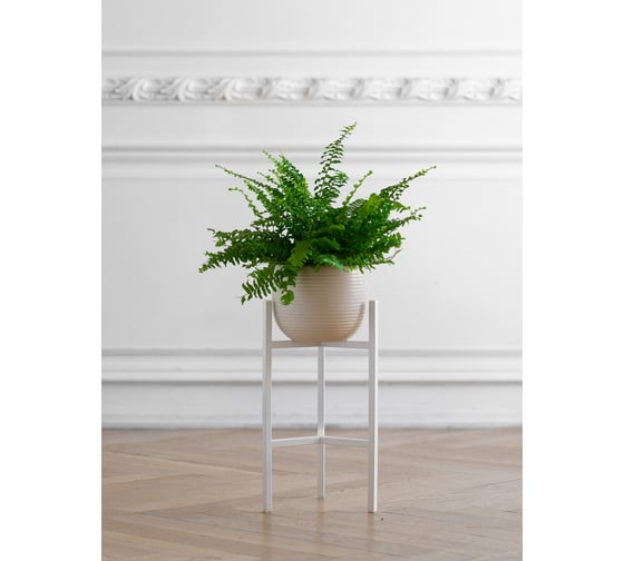 Подставка для цветов GreenWeen Trinity 40 белая GW-T40W