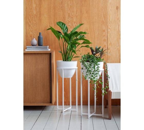 Подставка для цветов GreenWeen Grace 60-34 белая, d=32см GW-G60-34W