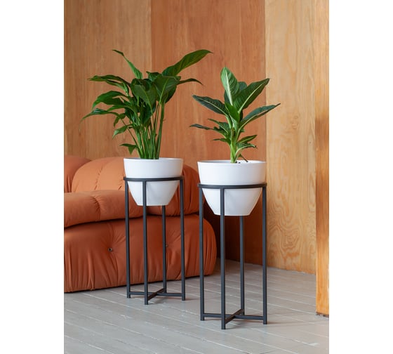 Подставка для цветов GreenWeen Grace 60 черная, d=27см GW-G60B