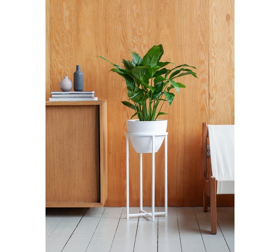 Подставка для цветов GreenWeen Grace 60 белая, d=27см GW-G60W