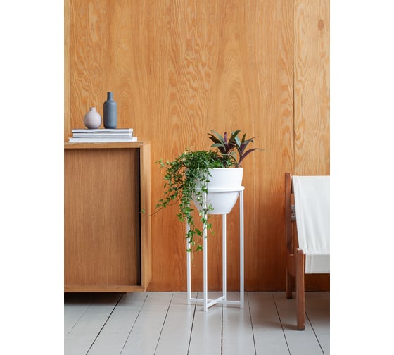 Подставка для цветов GreenWeen Grace 60 белая, d=27см GW-G60W