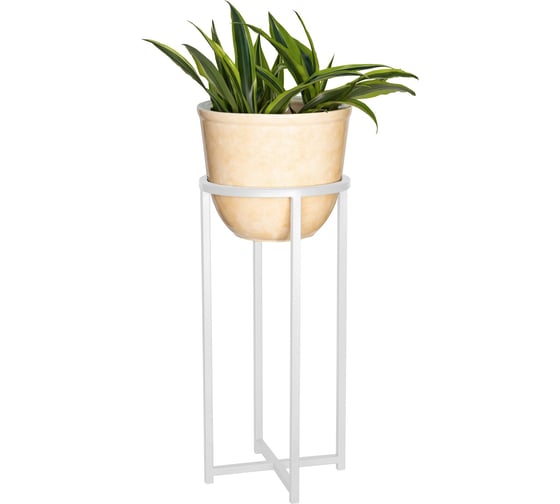 Подставка для цветов GreenWeen Grace 60 белая, d=27см GW-G60W