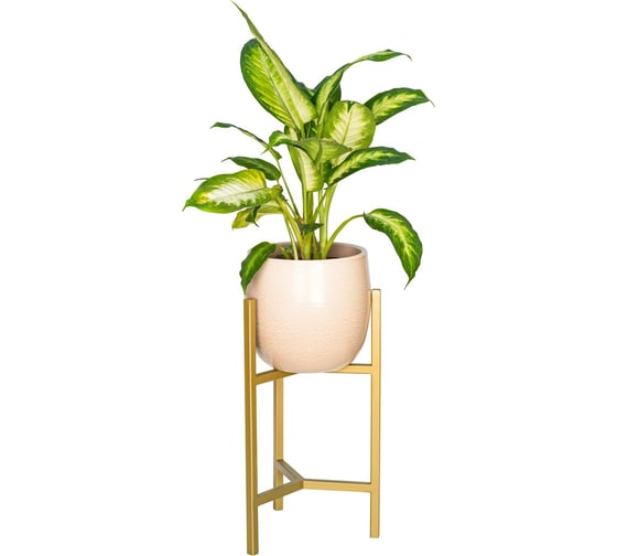 Подставка для цветов GreenWeen Trinity 40 золотая GW-T40G 1