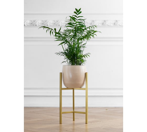 Подставка для цветов GreenWeen Trinity 40 золотая GW-T40G
