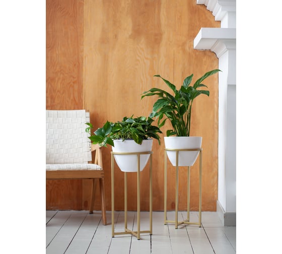 Подставка для цветов GreenWeen Grace 60-34 золотая, d=32 см GW-G60-34G