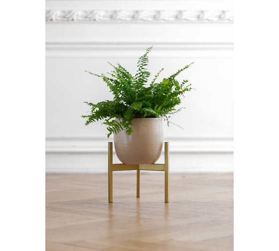 Подставка для цветов GreenWeen Trinity 25 золотая GW-T25G