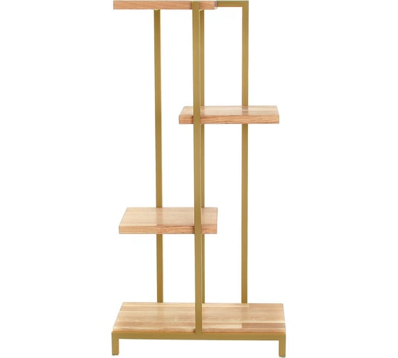 Стеллаж-подставка под кашпо GreenWeen Loft 5 золотая GW-L5-80G