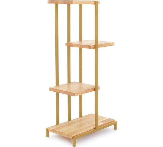 Стеллаж-подставка под кашпо GreenWeen Loft 5 золотая GW-L5-80G
