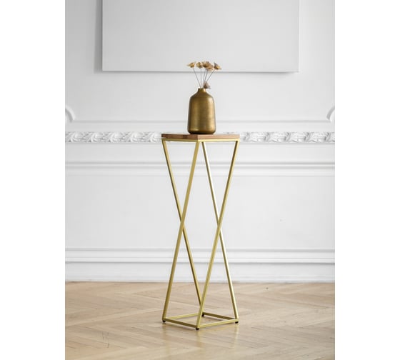 Столик под кашпо GreenWeen Loft 100 золотой GW-L100G