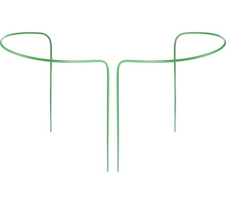 Кустодержатель Greengo 50 см, 60 см, ножка 0.3 см, металл, зеленый, 2 шт. 7008028