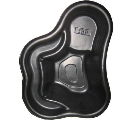 Декоративный садовый пруд прочный 150 л, 120x90x40 см, черный GLQ ДжиЭлКью 150