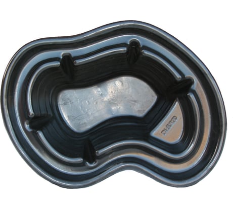 Декоративный пруд прочный 140 л, 120x90x40 см, черный GLQ ДжиЭлКью 140