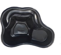 Декоративный садовый прочный пруд GLQ 135 л, 120x90x40 см, черный 135 GLQ