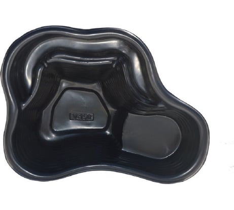 Декоративный садовый пруд прочный 135 л, 120x90x40 см, черный GLQ ДжиЭлКью 135