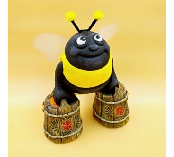 Садовая фигура ФлораПласт Добрый шмель, h-32см 074501 1