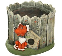 Садовая фигура ФлораПласт Зоокашпо Сторожевой пес d-14см, 20*18*13 см 074639