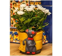 Садовая фигура ФлораПласт Зоокашпо Чиз-крыс d-12см, 15x21x15 см 074640