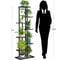 Напольная подставка для цветов 9 мест 41х22х141 см графит GARDEN SHOW 266388 3