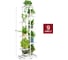 Напольная подставка для цветов 9 мест 41х22х141 см белая GARDEN SHOW 266384 2