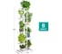 Напольная подставка для цветов 8 мест 41х22х126 см белая GARDEN SHOW 266383 2