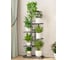 Напольная подставка для цветов 7 мест 41х22х108 см графит GARDEN SHOW 266386 1