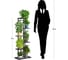 Напольная подставка для цветов 7 мест 41х22х108 см графит GARDEN SHOW 266386 3