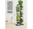 Напольная подставка для цветов 7 мест 41х22х108 см графит GARDEN SHOW 266386 6