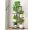 Напольная подставка для цветов 6 мест 41х22х98 см графит GARDEN SHOW 266385 1