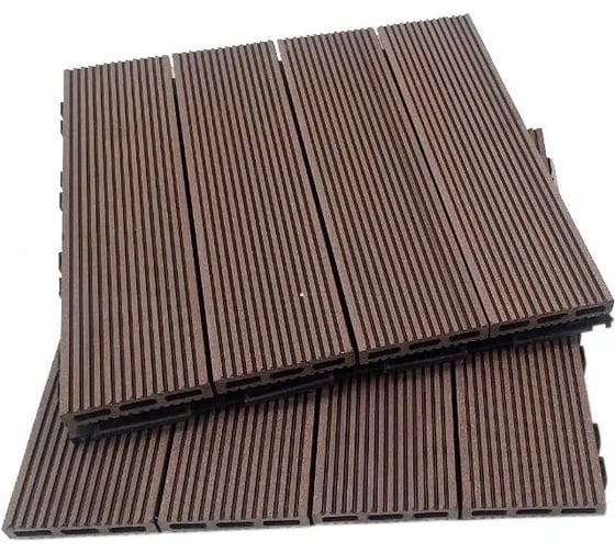 Садовый паркет Eno DEC 300х300х24 мм, ДПК, палисандр, 6 шт 4657783910680